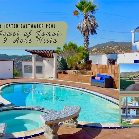 Private Home On 10 Acres - Heated Salt Pool & Jacuzzi, Mountain & City Views, Horseshoes, Basketball, Bbq, Golf Putting, Foosball, Croquet, Bose Stereo, White Cotton Bedding - Hilltop Hacienda, Pool Heat Optional Jamul Zewnętrze zdjęcie